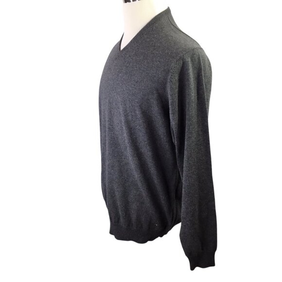 Peter Gribby NWT Sweater Merino Cotton Blend Size XL Jumper V Neck Long Sleeve - Picture 3 of 8